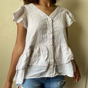 Pink Blush Flowy Blouse